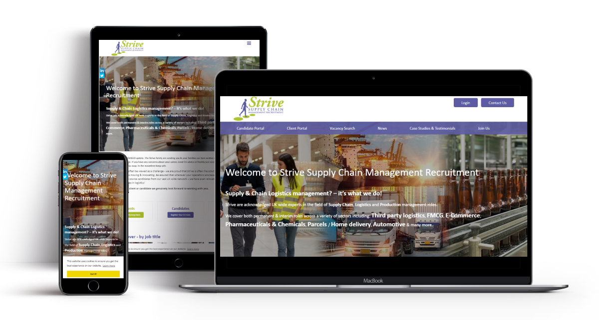 Recruitment Website Strive By Recruitive